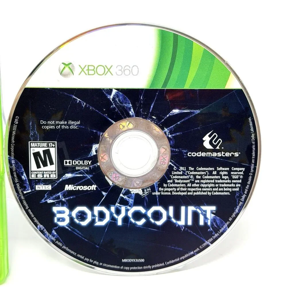 Bodycount Microsoft Xbox 360 2011 Codemasters Action Shooter Complete CIB Tested